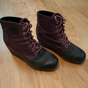 Sorel Out and About wedge booties